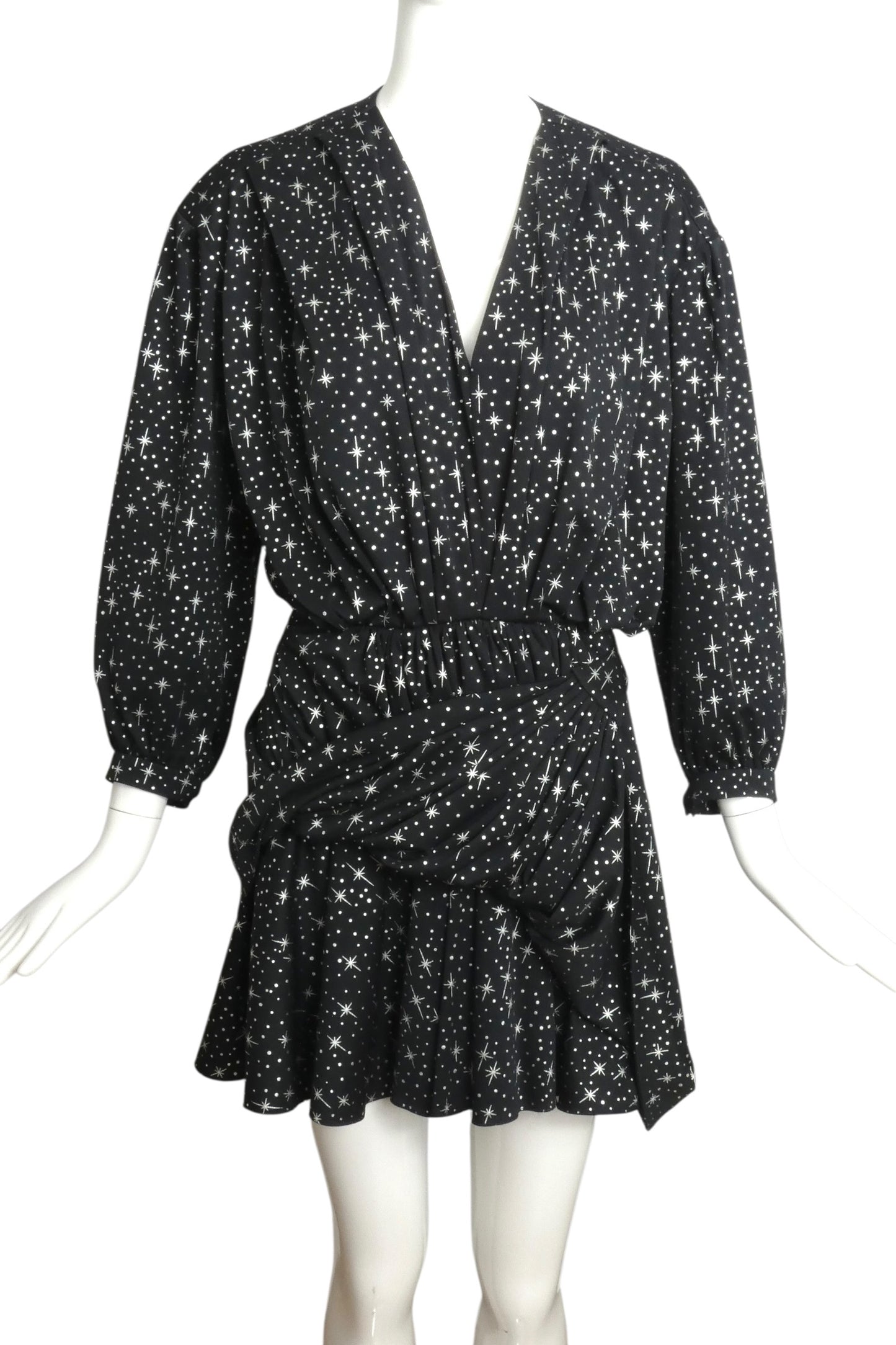 BALENCIAGA- 2017 Star Print Knit Dress, Size 4