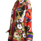 DOLCE & GABBANA- 2024 Oversized Floral Silk L/S Blouse, Size 8