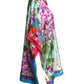 DOLCE & GABBANA- Oversized Floral Silk S/S Blouse, Size 8