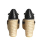 GUCCI- NIB Black Charlotte Wedge Espadrilles, Size 40.5