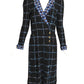 ADOLFO- 1970s Knit & Silk Dress, Size 8