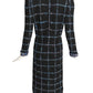 ADOLFO- 1970s Knit & Silk Dress, Size 8