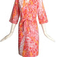 LILY PULITZER- 1970s Floral Print Cotton Dress, Size 4