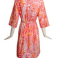 LILY PULITZER- 1970s Floral Print Cotton Dress, Size 4