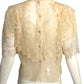1980s Ivory Lace Blouse, Size 6