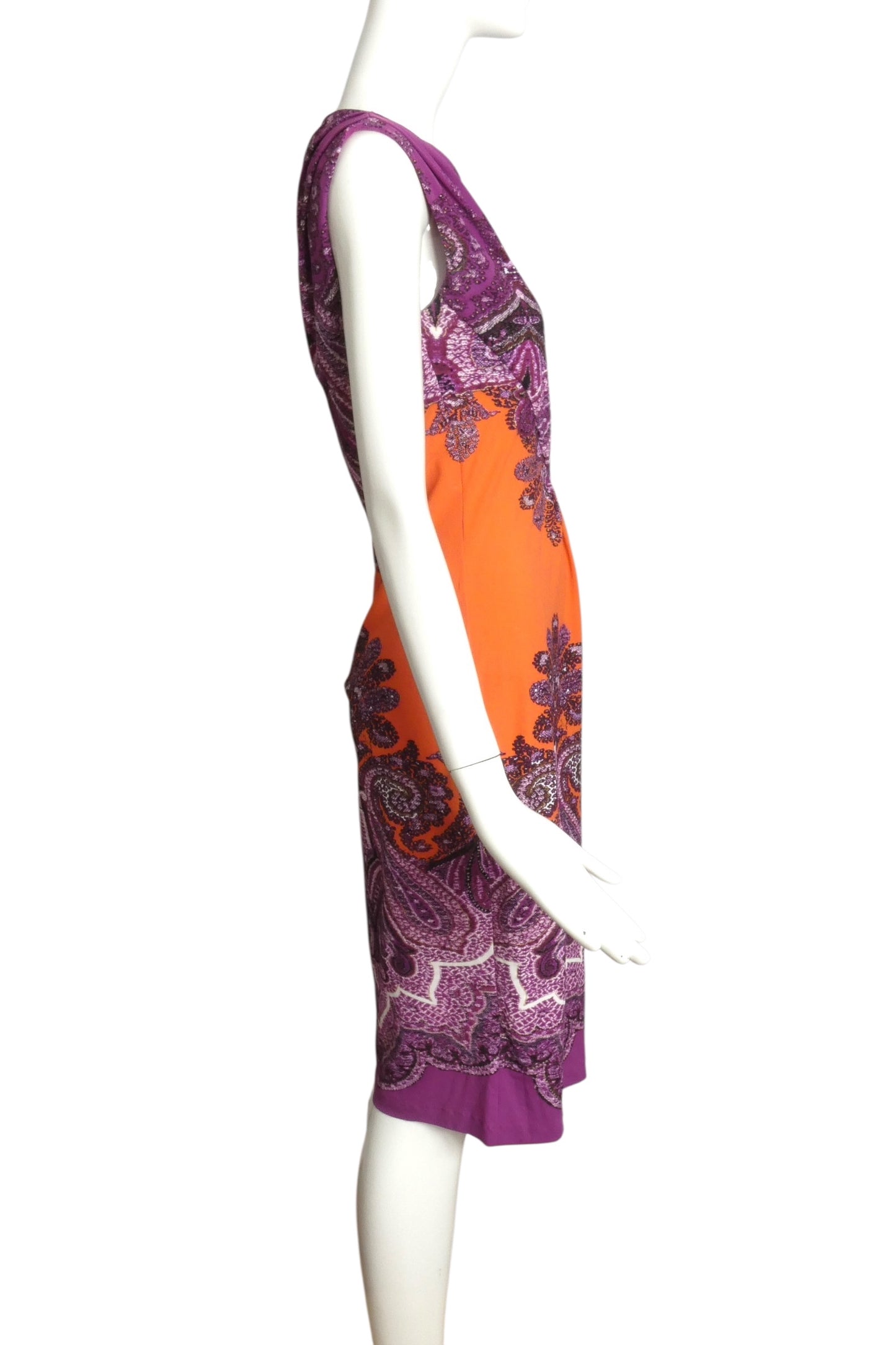 ROBERTO CAVALLI- Multi Color Printed Jersey Dress, Size 6
