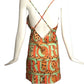 FIORUCCI- Multi Color Rayon Slip Dress, Size Large