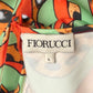 FIORUCCI- Multi Color Rayon Slip Dress, Size Large