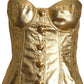 MOSCHINO COUTURE- NWT 2019 Gold Bustier Dress, Size 6