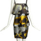 CHEAP & CHIC MOSCHINO- Printed Silk Tiered Dress, Size 10
