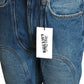 JEAN PAUL GAULTIER- 2024 NWT Quilted Denim Jeans, Size 4