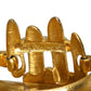 PIERRE CARDIN-1970s Gold Tone Metal Abstract Bracelet