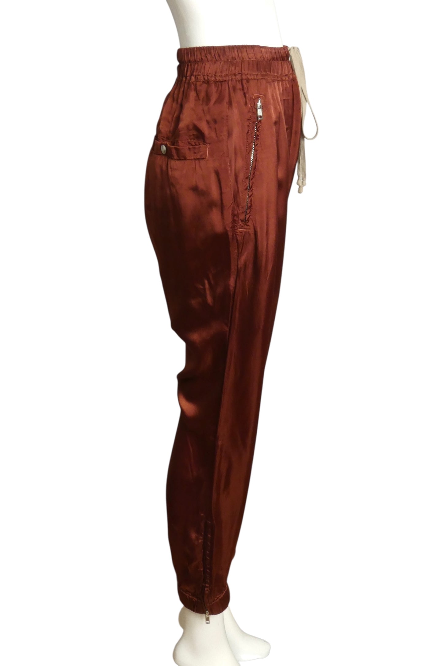 RICK OWENS- 2019 Satin Joggers, Size 4