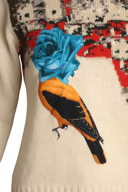 UNDERCOVER- NWT Applique Sweater, Size Small