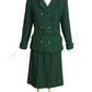 CHRISTIAN DIOR- 1950s Belted Green Wool Tweed Suit, Size 4