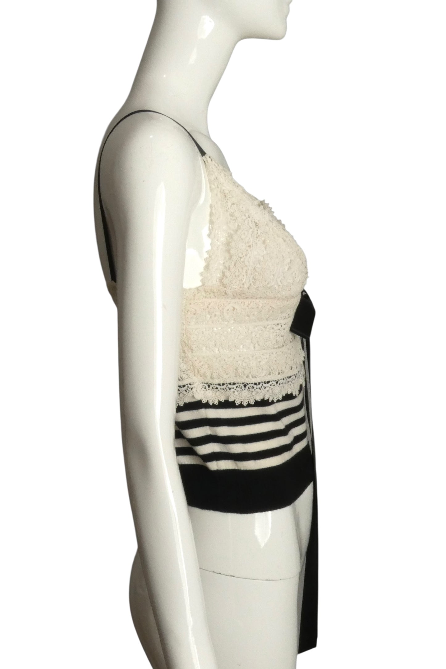 CHANEL- 2005 Lace & Knit Chemise, Size 8