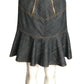 ALAIA- 1990s Blue Denim Skirt Ensemble, Size Small
