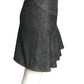 ALAIA- 1990s Blue Denim Skirt Ensemble, Size Small