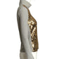D&G- 1990s Sequin & Knit Turtleneck Sweater, Size XS