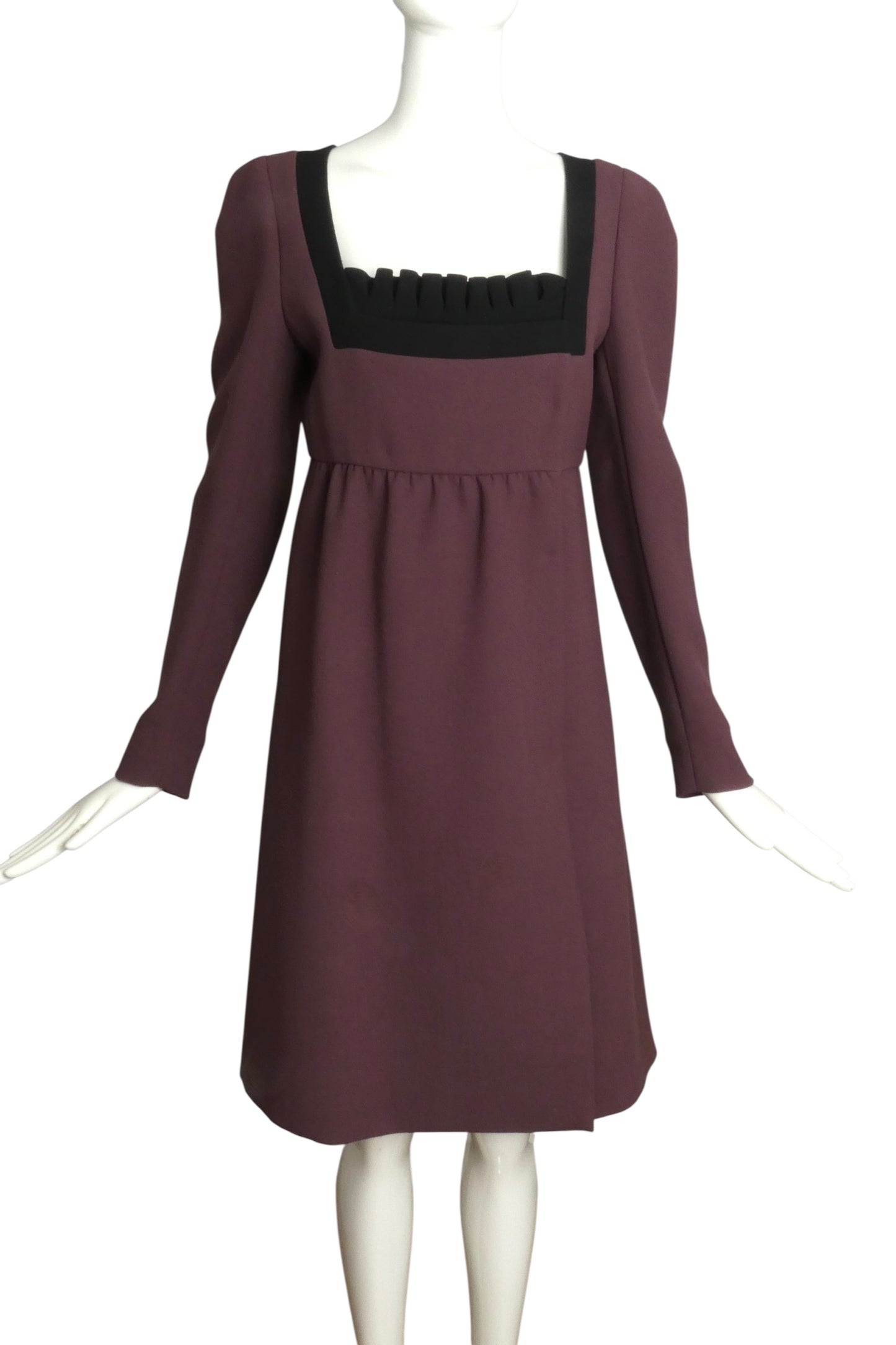 PRADA- 2001  Wool Empire Dress, Size 6
