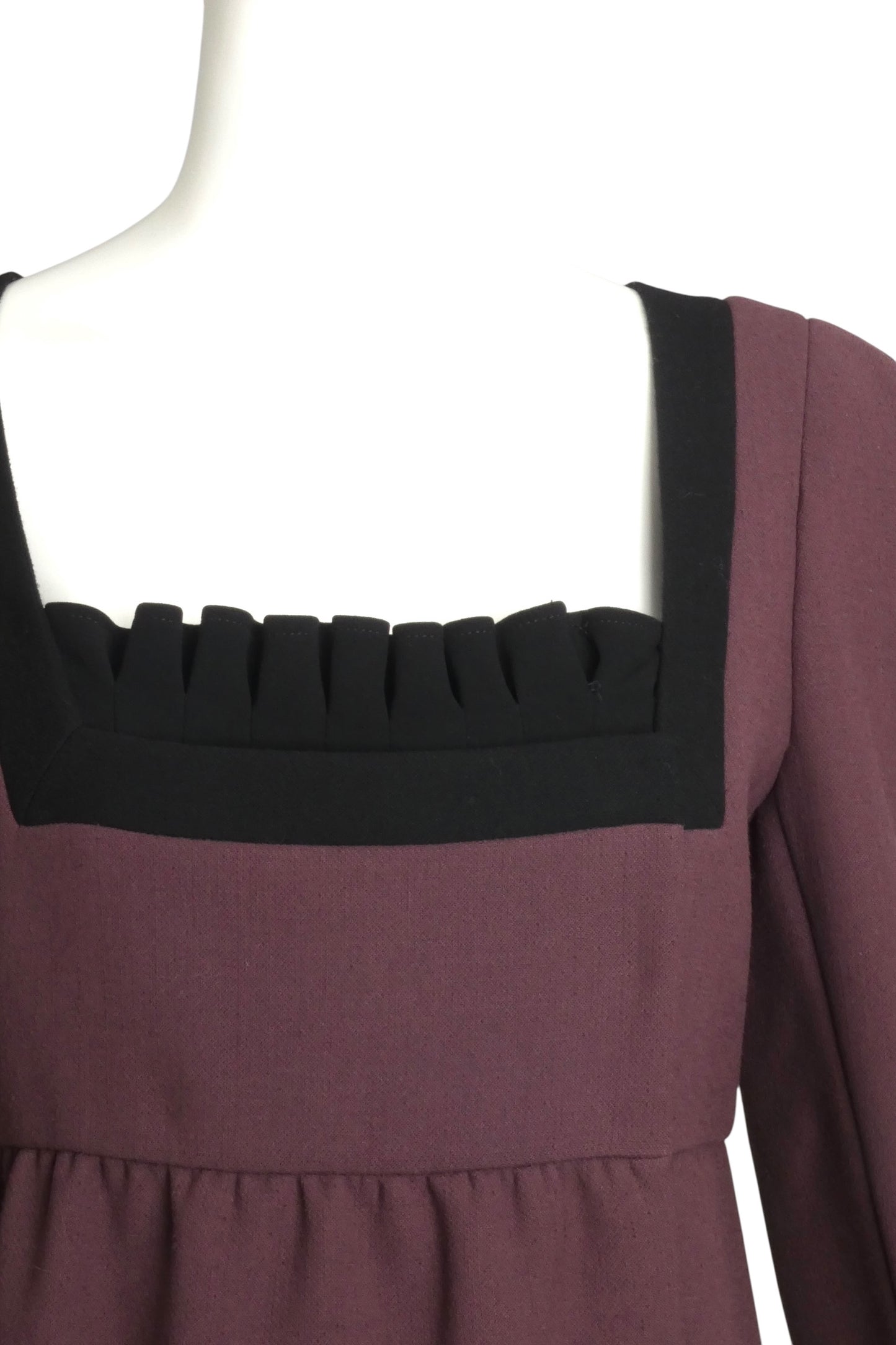 PRADA- 2001  Wool Empire Dress, Size 6