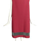 PIERRE CARDIN HAUTE COUTURE- 2000s Burgundy Rayon Shift Dress, Size 10
