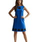 2000's Blue Wool Knit Shift Dress, Size 4