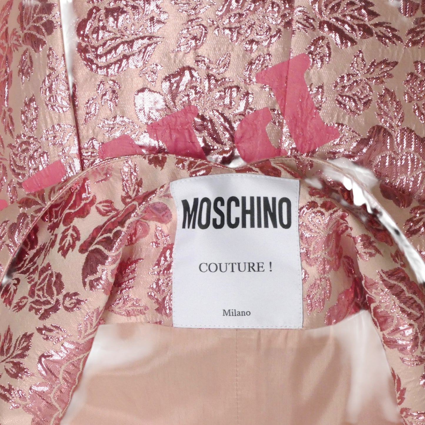 MOSCHINO COUTURE- NWT 2020 Floral Brocade Princess Dress, Size 6