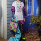 MOSCHINO COUTURE- NWT 2020 "You Hippotize Me" Sweatshirt Dress, Size 4