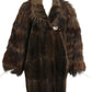 FENDI- 1984 Brown Curly Lamb Fur Coat, Size Large
