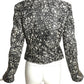 BALENCIAGA- 2013 Printed Leather Moto Jacket, Size 8