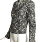 BALENCIAGA- 2013 Printed Leather Moto Jacket, Size 8