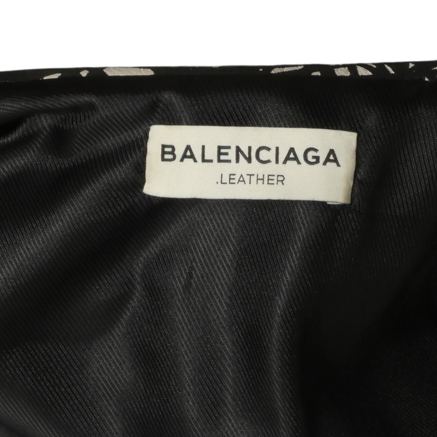 BALENCIAGA- 2013 Printed Leather Moto Jacket, Size 8
