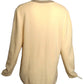 VALENTINO BOUTIQUE- 1990s Ivory Knit Cardigan Sweater, Size 12