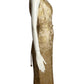 1960s 2pc Gold Beaded Brocade Evening Ensemble, Size 10