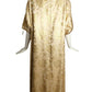 1960s 2pc Gold Beaded Brocade Evening Ensemble, Size 10