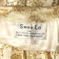 1960s 2pc Gold Beaded Brocade Evening Ensemble, Size 10