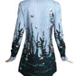 MOSCHINO COUTURE- NWT 2020 "Creature From The Black Lagoon" Dress, Size 4