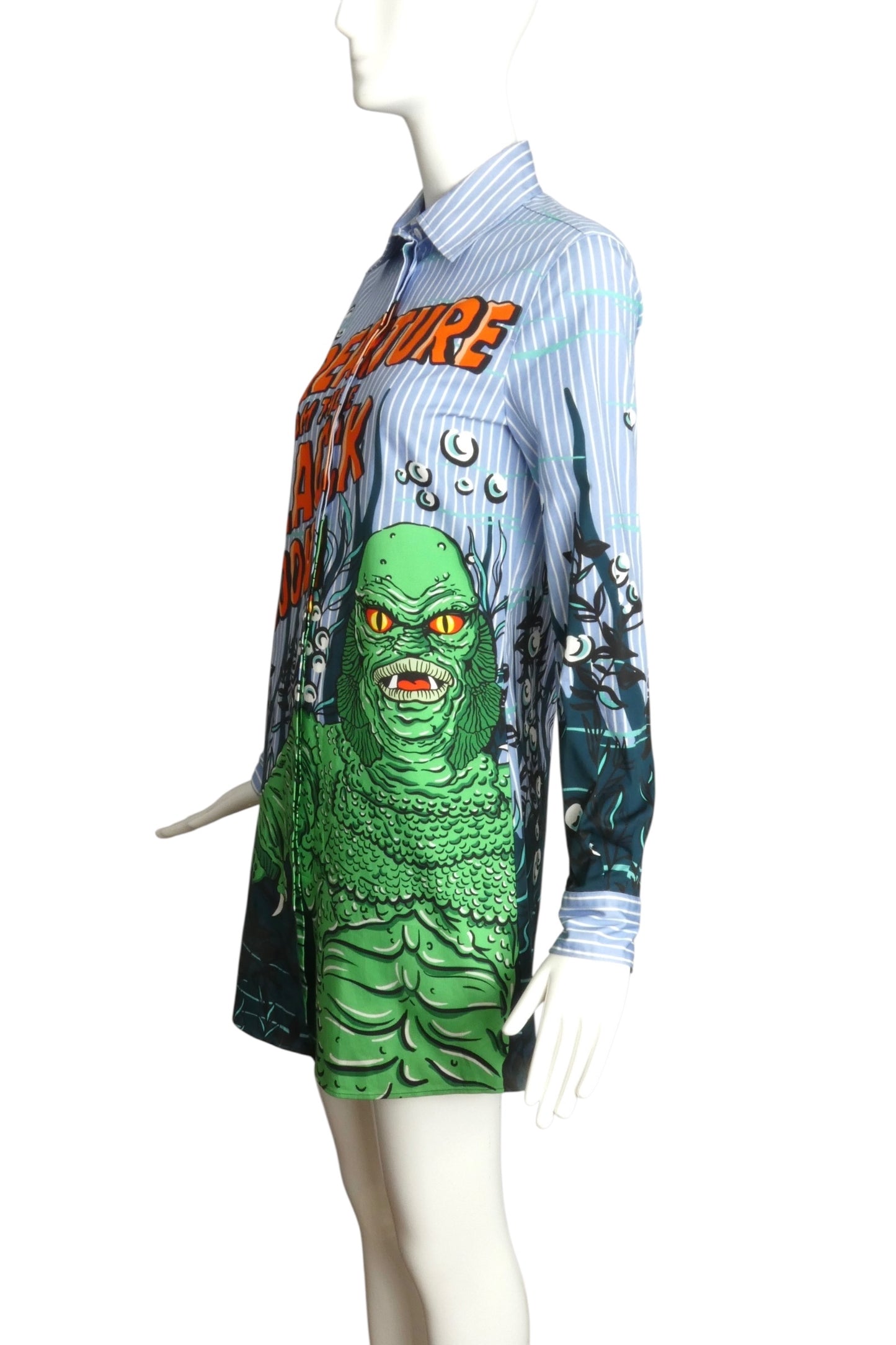 MOSCHINO COUTURE- NWT 2020 "Creature From The Black Lagoon" Dress, Size 4