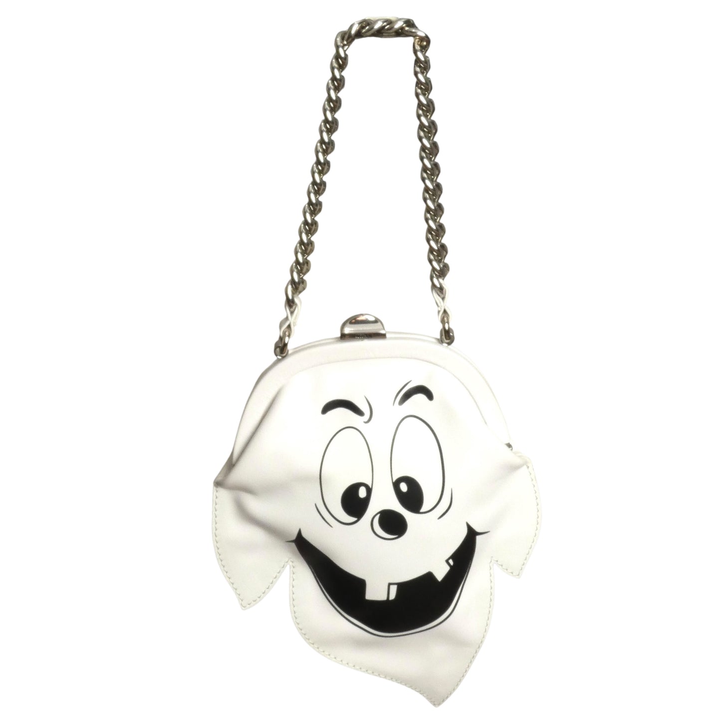 MOSCHINO- NWT 2020 White Leather GHOST Purse