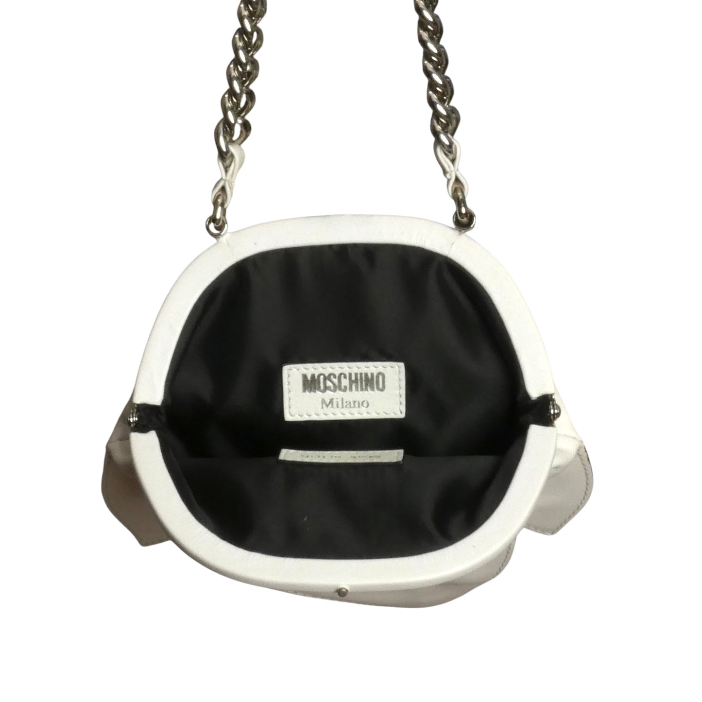 MOSCHINO- NWT 2020 White Leather GHOST Purse