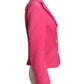 MOSCHINO JEANS- Pink Wool Blazer, Size 8