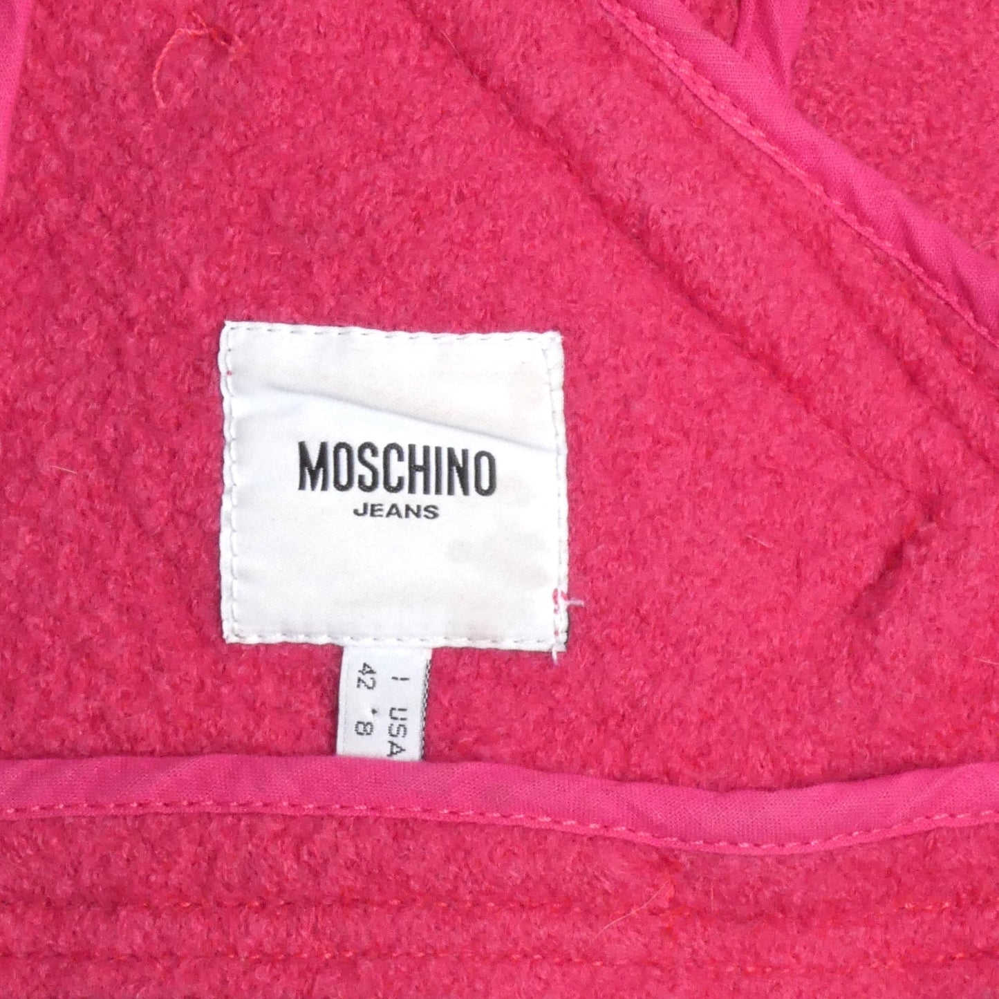 MOSCHINO JEANS- Pink Wool Blazer, Size 8