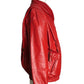 1980s Red Leather Jacket, Size 6
