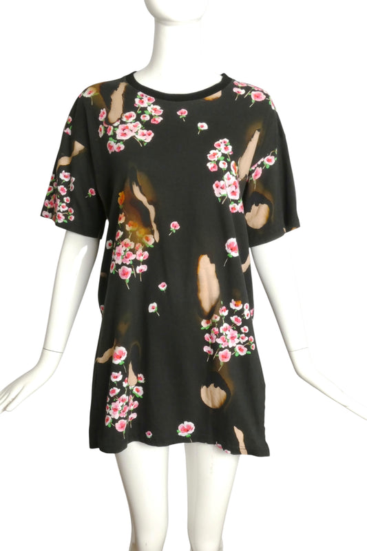 MOSCHINO COUTURE-2016 Graphic Print "Burn" T-Shirt Dress, Size 4