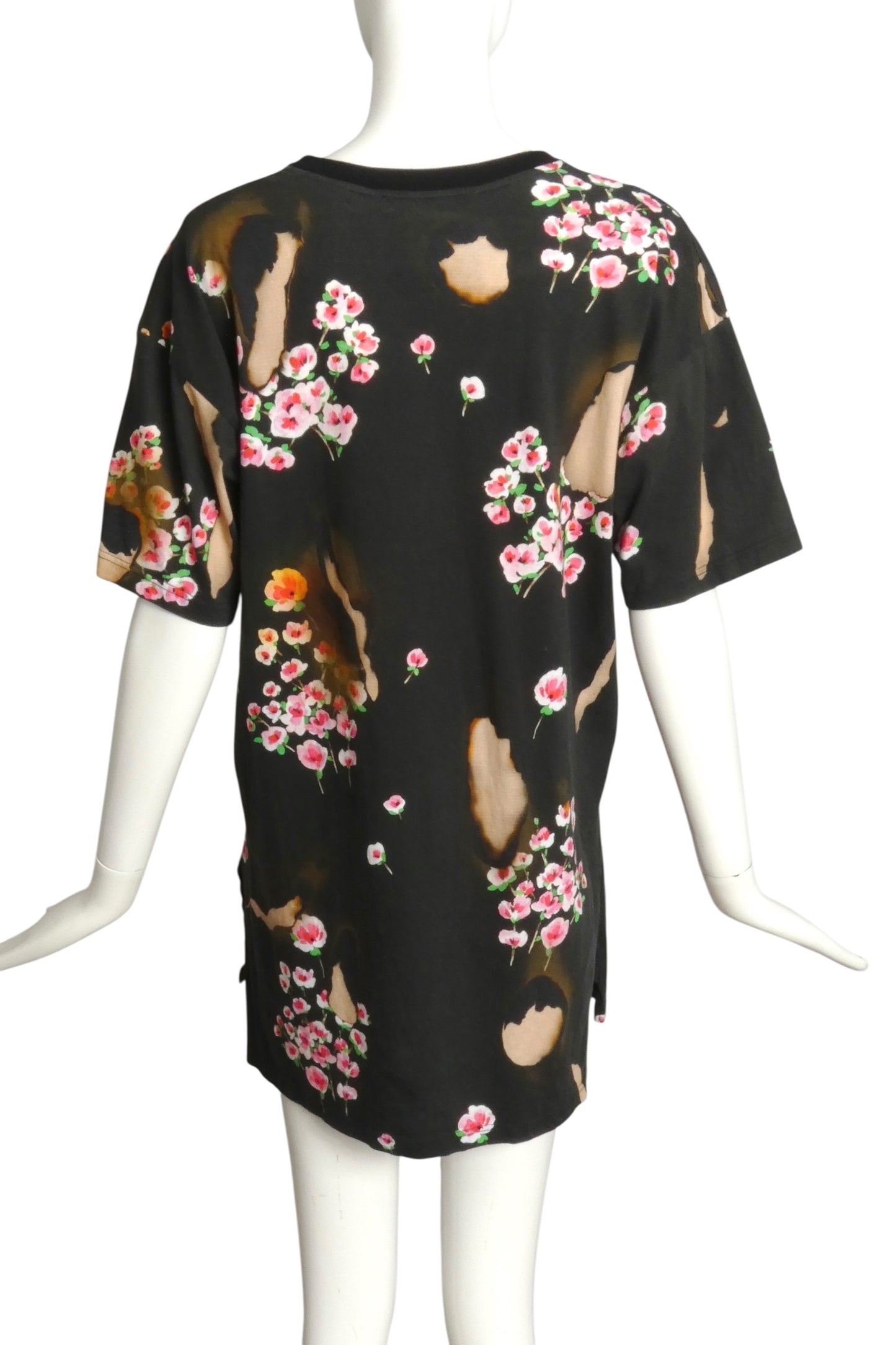 MOSCHINO COUTURE-2016 Graphic Print "Burn" T-Shirt Dress, Size 4