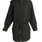 VERSUS VERSACE- 1990s Black Quilted Coat, Size 12