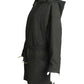 VERSUS VERSACE- 1990s Black Quilted Coat, Size 12