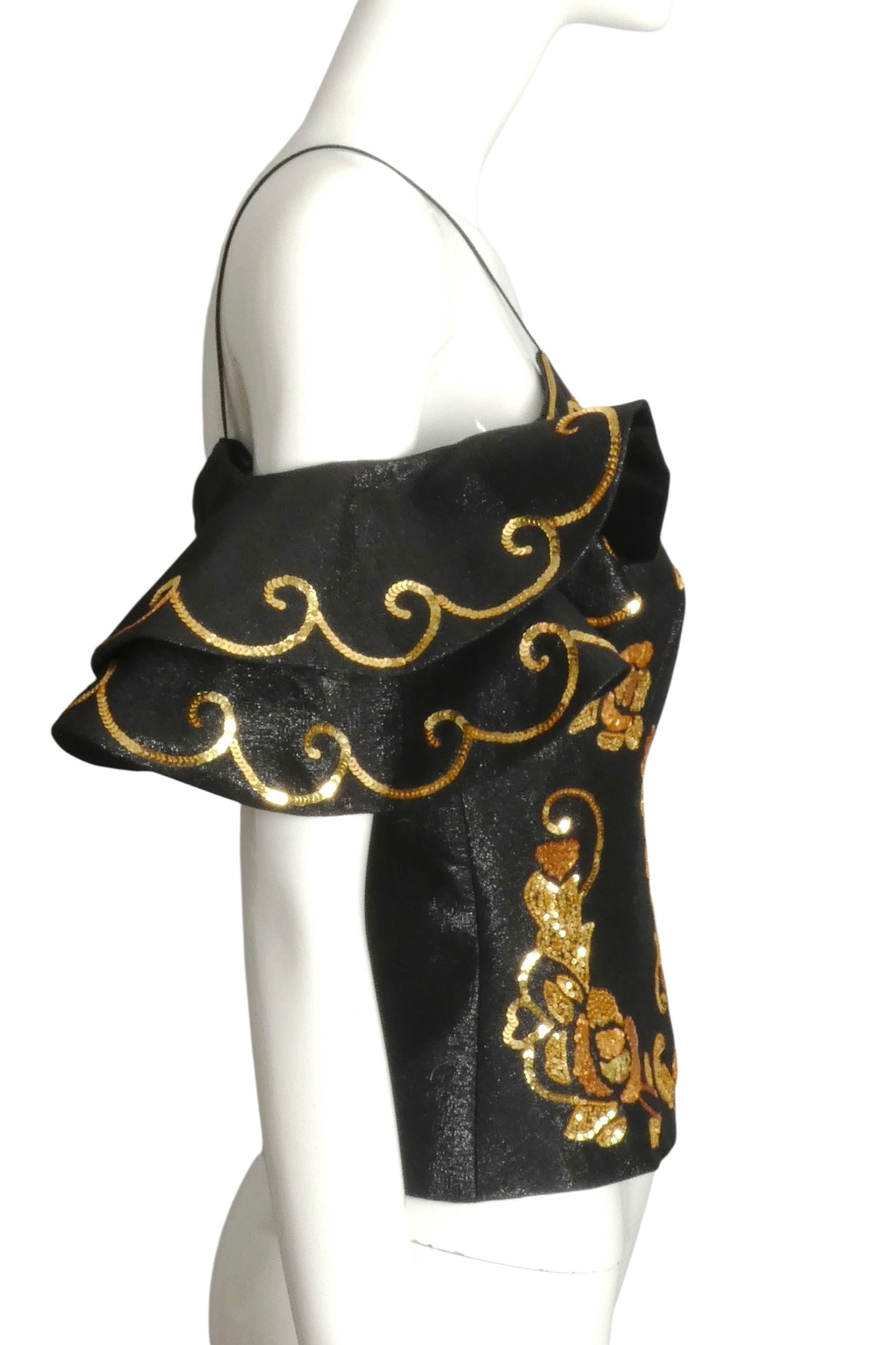 MOSCHINO COUTURE- NWT 2018 Sequin Bustier Bodice, Size 8