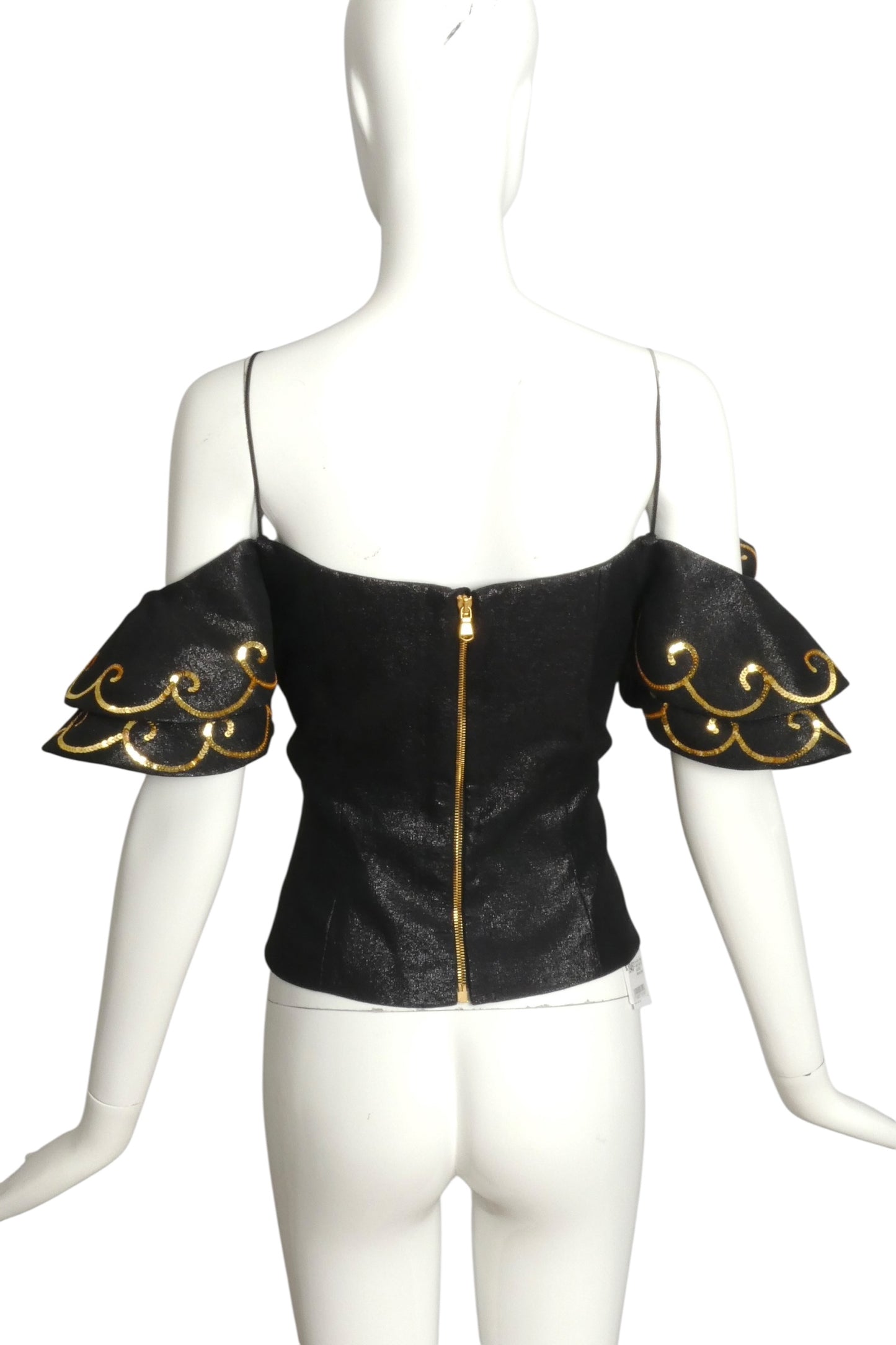 MOSCHINO COUTURE- NWT 2018 Sequin Bustier Bodice, Size 8